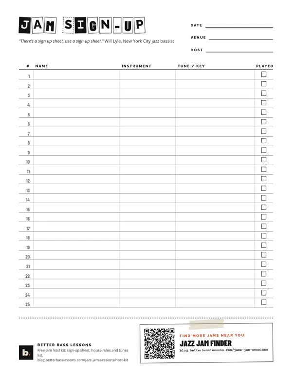 Preview of the sign-up sheet printable