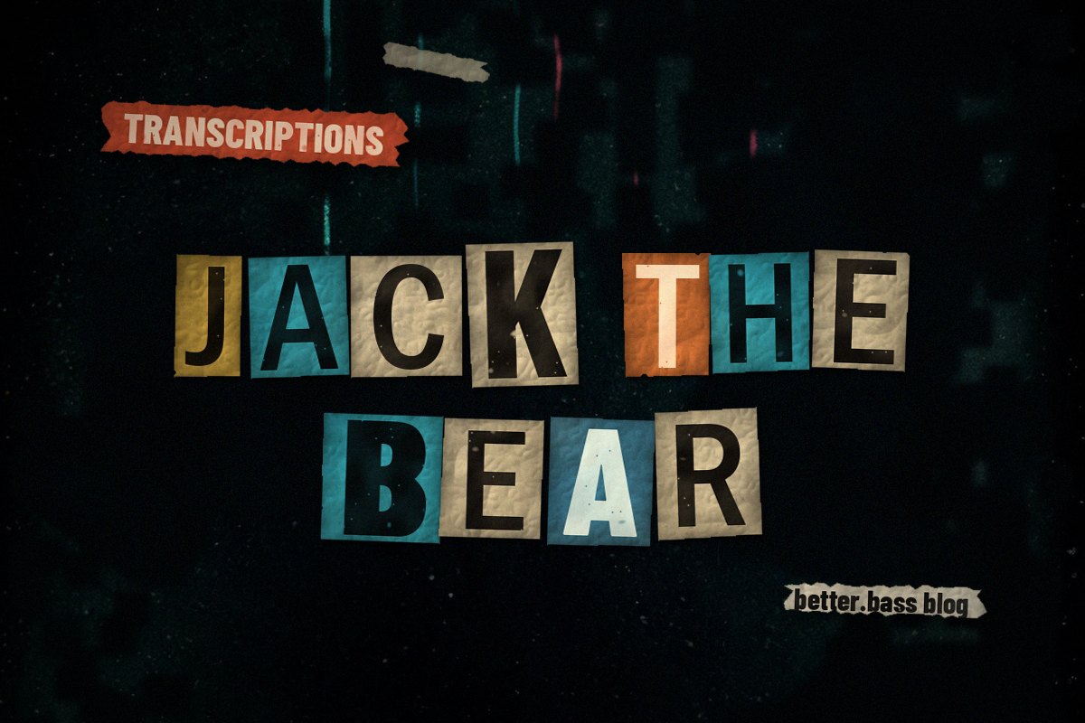 Jack the Bear Bass: How to Play Jimmie Blanton's Part in Tune (Better Bass Lessons Blog cover)