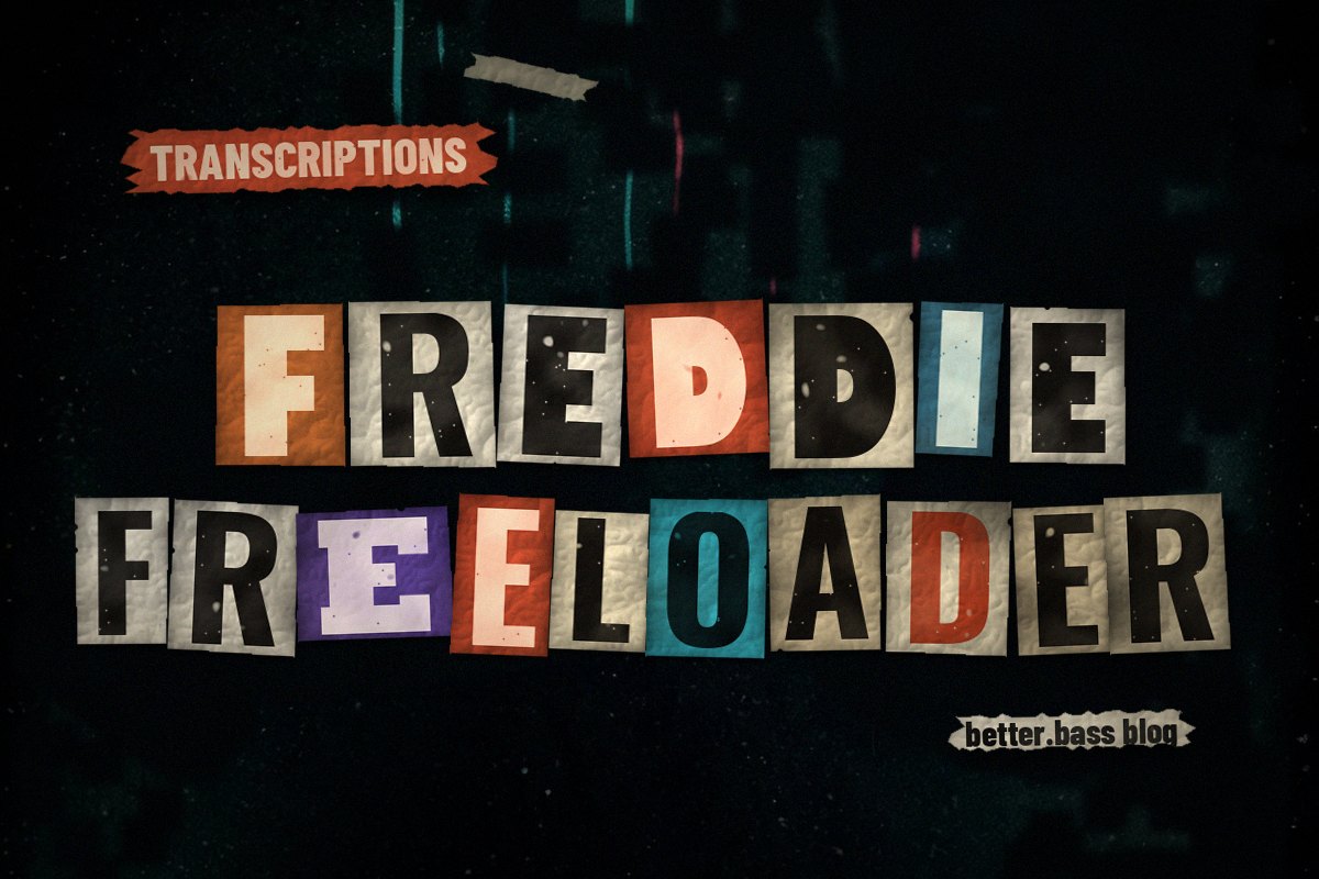 What Paul Chambers Plays on Freddie Freeloader (and What to Steal)