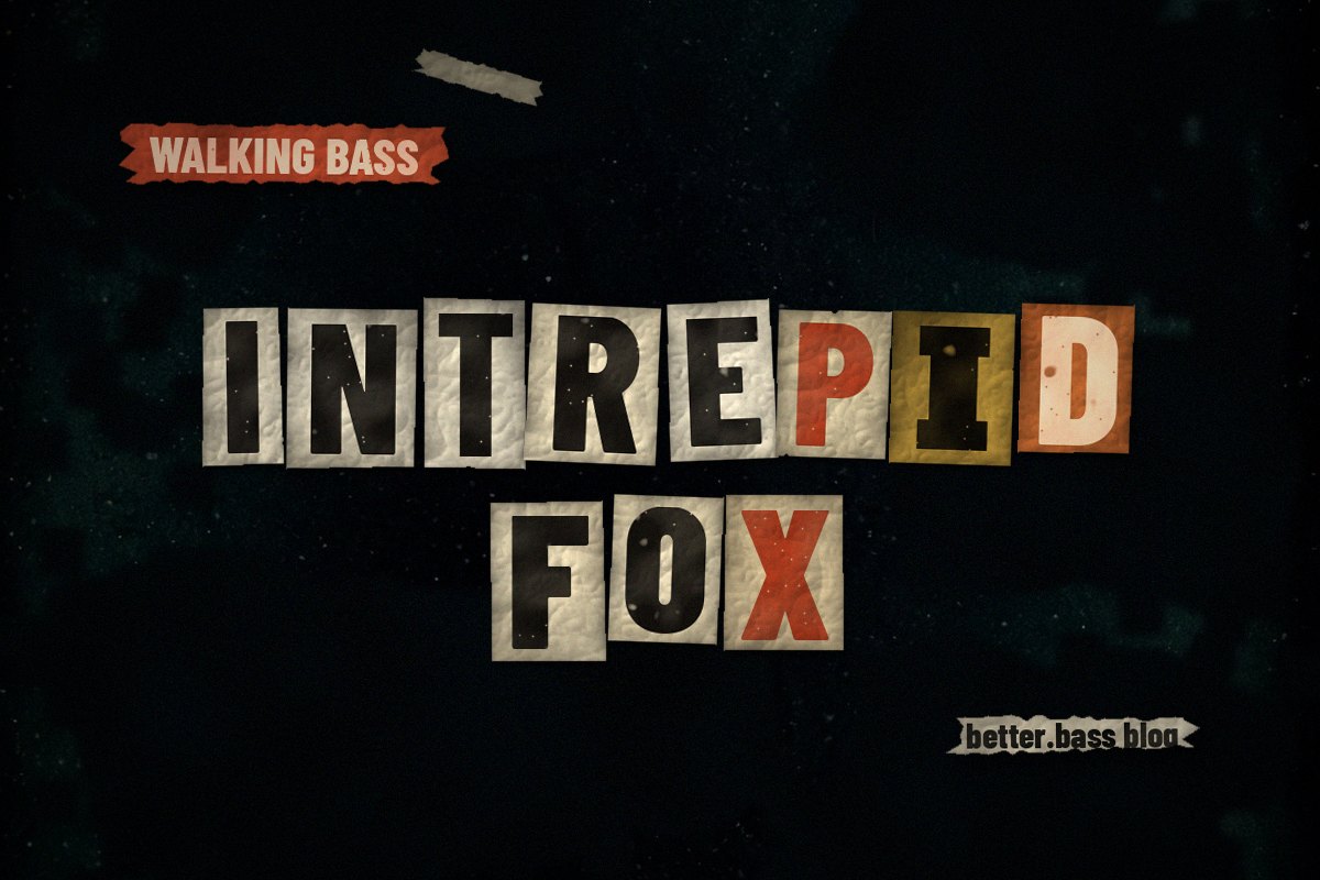 Ron Carter's Intrepid Fox Bass Line: Build Two-Bar Phrases Like Him (Better Bass Lessons Blog cover)